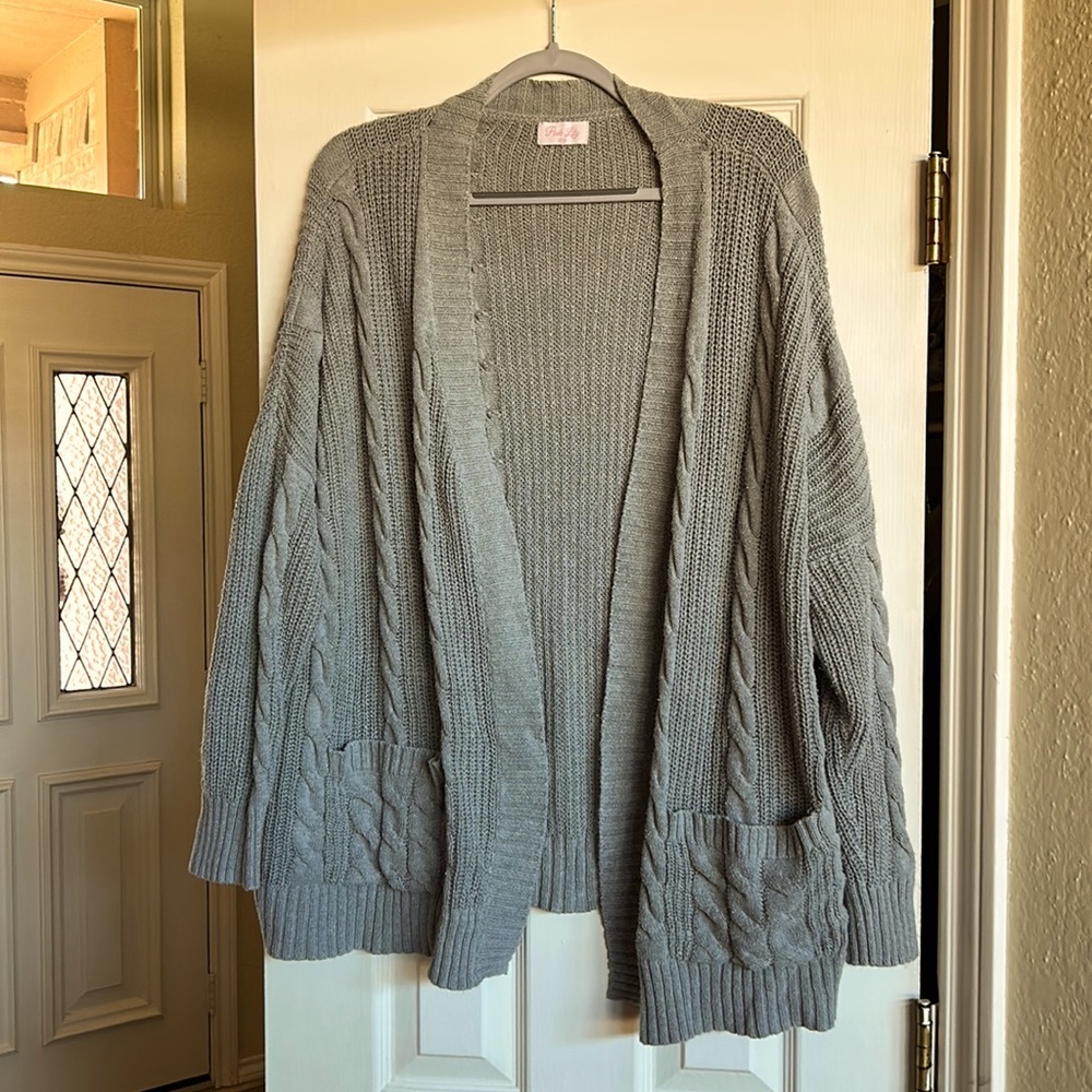 Pink Lily Cardigan
